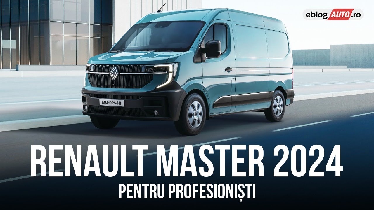 Renault Master 2024 - premieră mondială pentru șoferi PROFESIONIȘTI