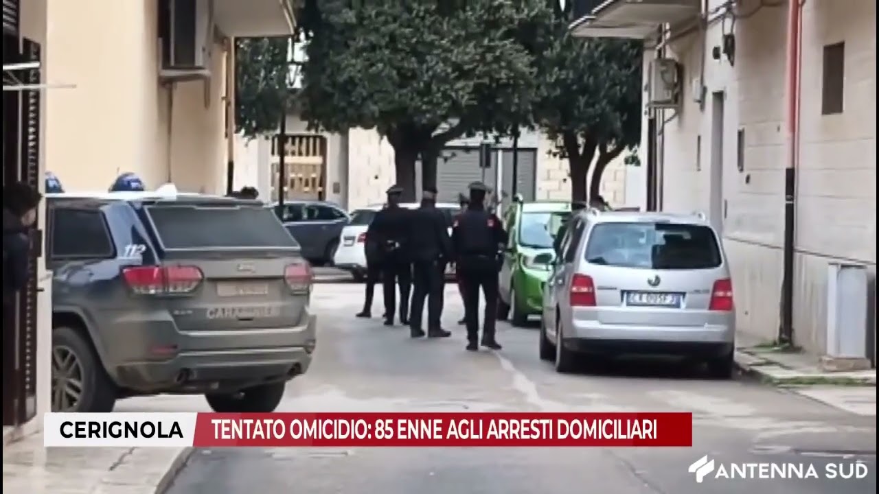 10 FEBBRAIO 2026 - CERIGNOLA, TENTATO OMICIDIO: 85ENNE AGLI ARRESTI DOMICILIARI