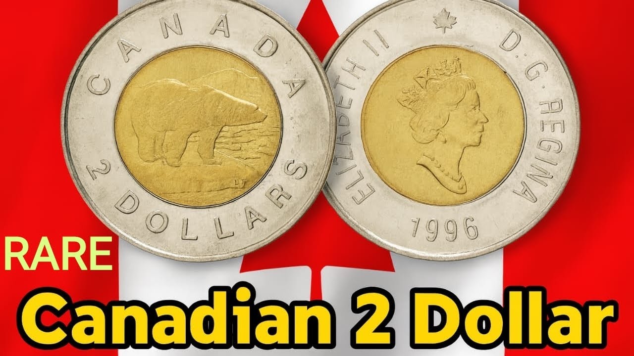 1996 Canadian 2 Dollar Coin – Rare Value? Full Details & History! 🇨🇦🐻#CanadaCoin #Toonie #1996Coin