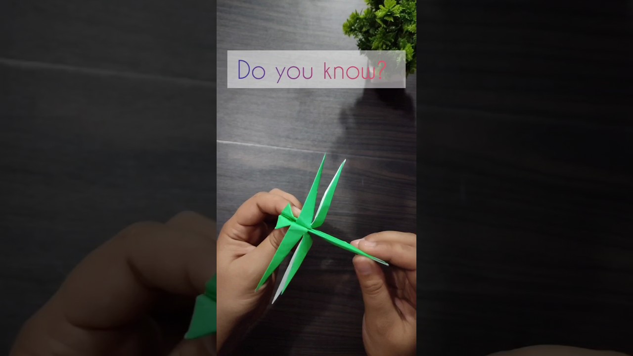 Kirigami: Easy Dragonfly | Paper Dragonfly Tutorial