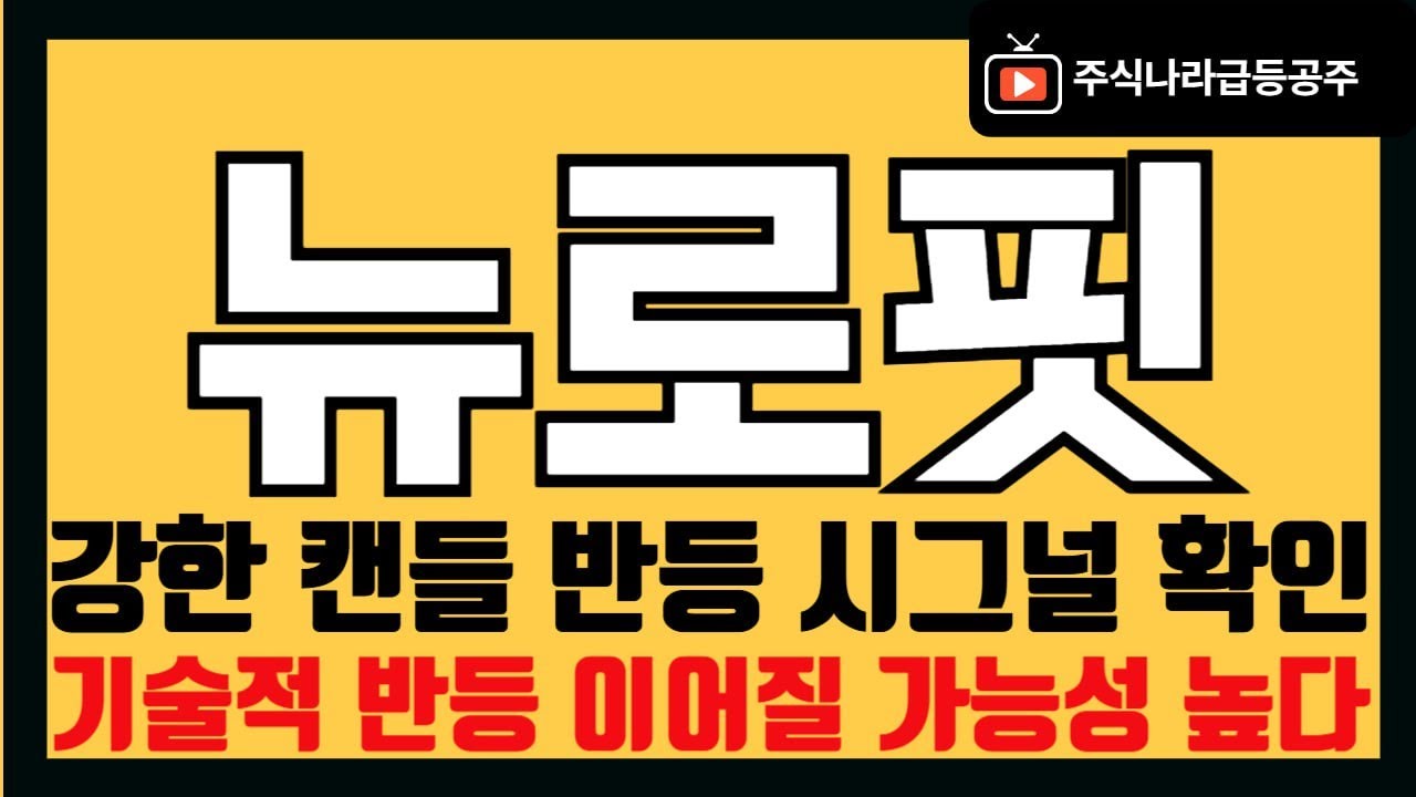 [뉴로핏 주가 전망] 뉴로핏 지금 이 자리가 기회일 수 있습니다 -주식나라급등공주