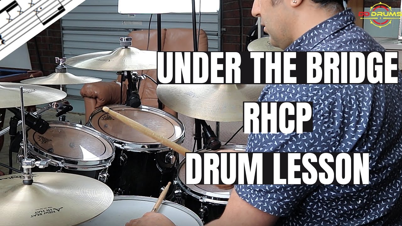 How to play Under The Bridge by RHCP on Drums - Drum Lesson
