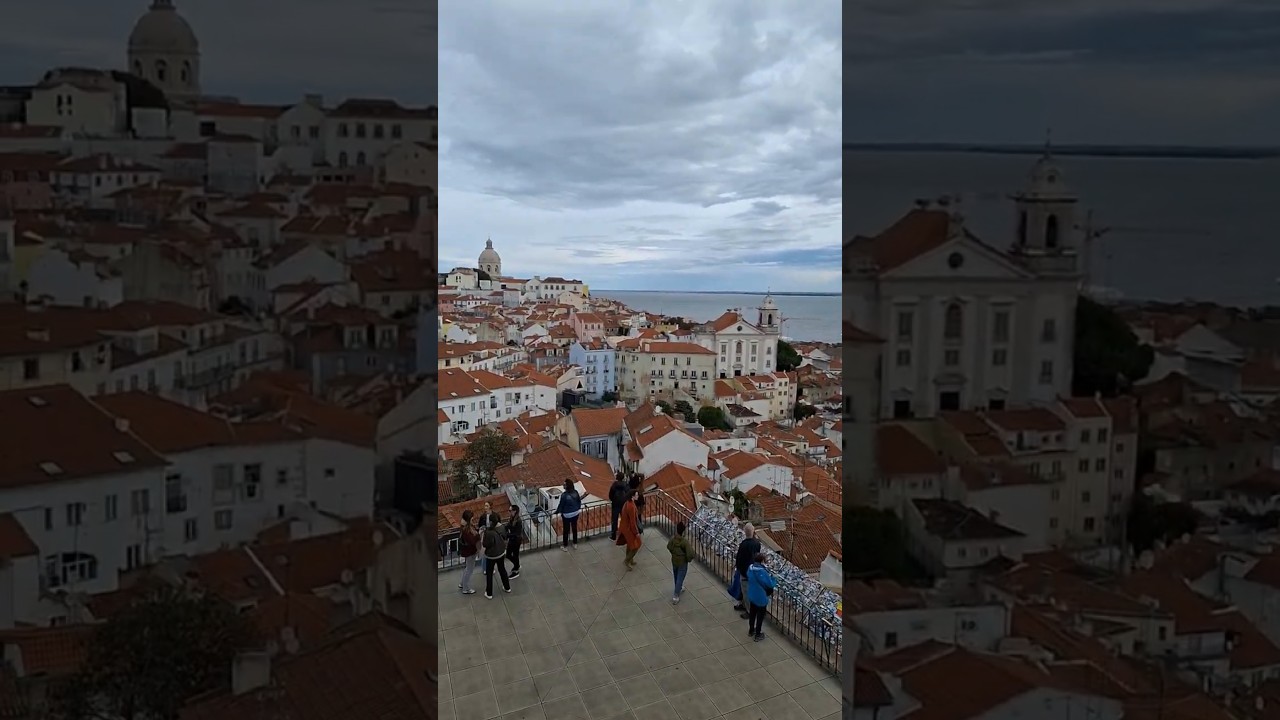 The Alfama Viewpoint of Lisbon #travel #visitlisboa #travel #europe #alfama