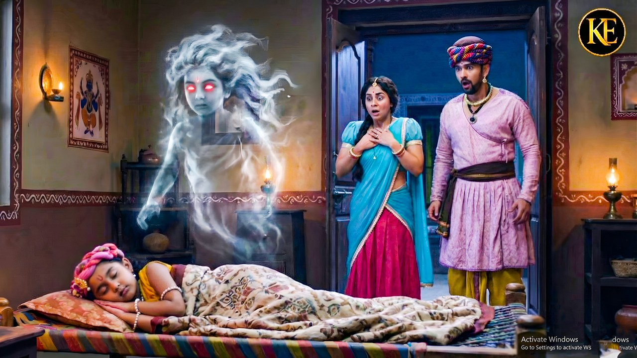सोते हुए कान्हा पर राक्षस ने हमला किया, यह देखकर मैया और बाबा हैरान रह गए।   ||YMKN || Shree Krishan