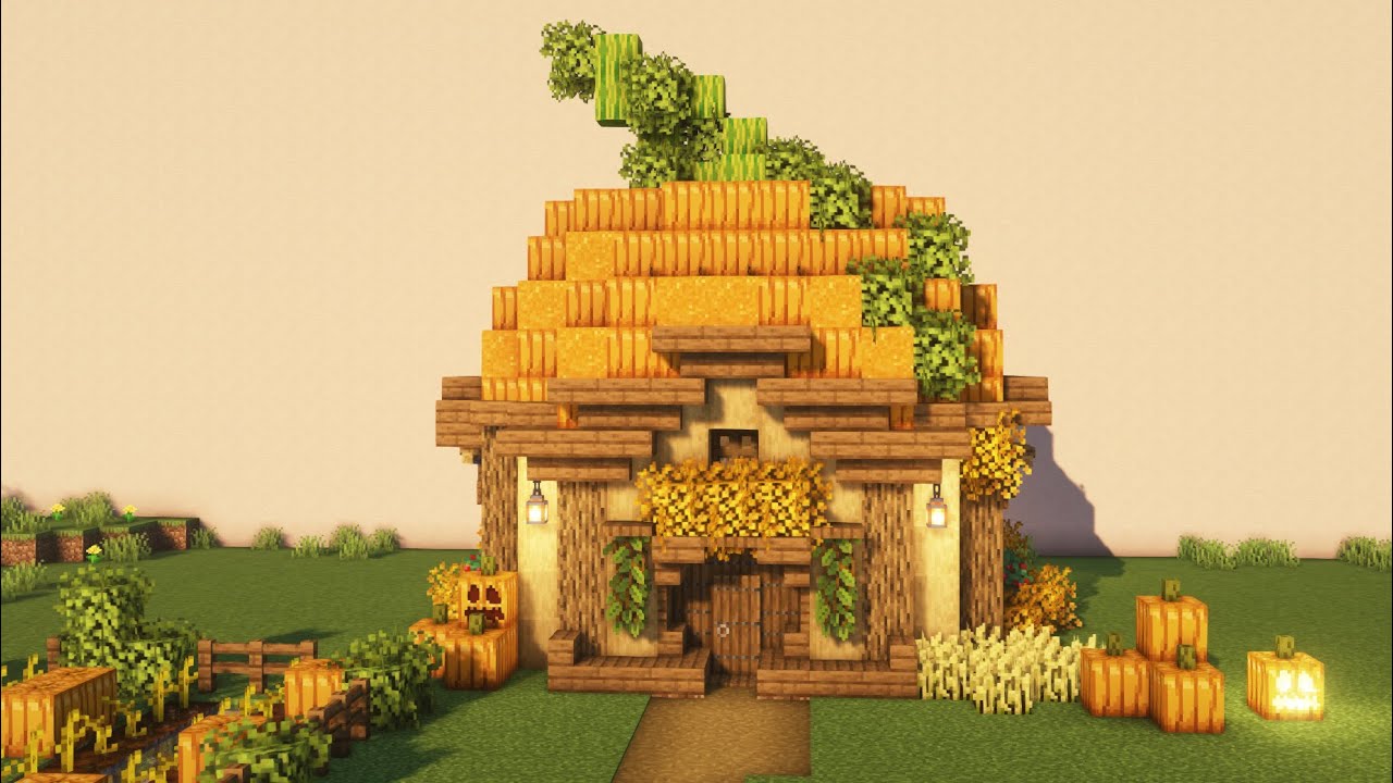 Minecraft: How to Build Cozy Pumpkin House | Halloween Special