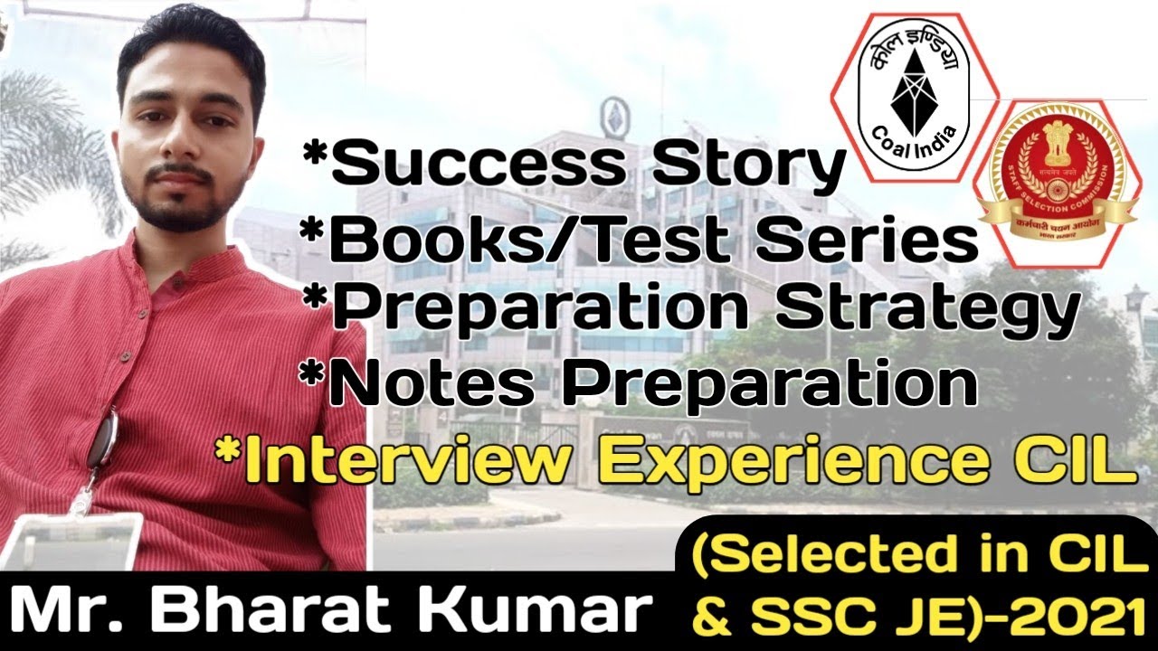 Coal India Ltd. Exam Preparation Strategy & Interview Experience I Books &  Test Series for SSC JE