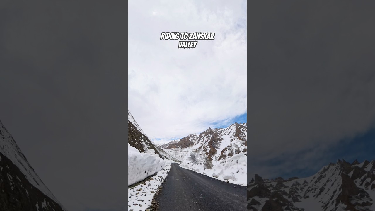 Beautiful #zanskar Valley. Sirsir La pass before Singhe La. June 2025 #snow #motovlog #mountains