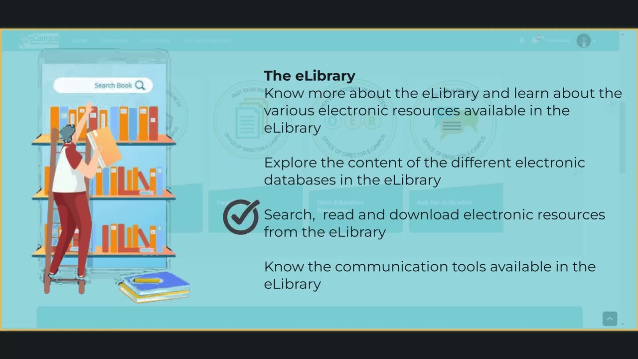 The ECampus Orientation : The eLibrary