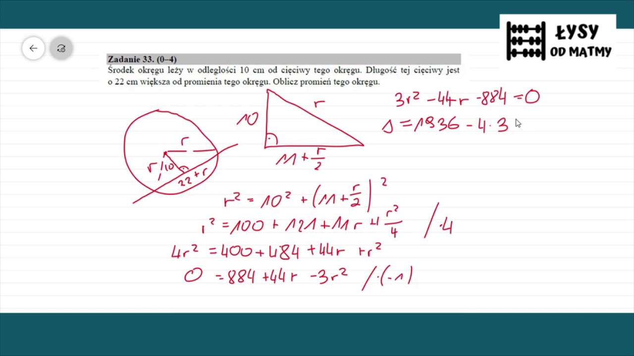 P zadanie 33/2019 matura sierpień matematyka podstawa