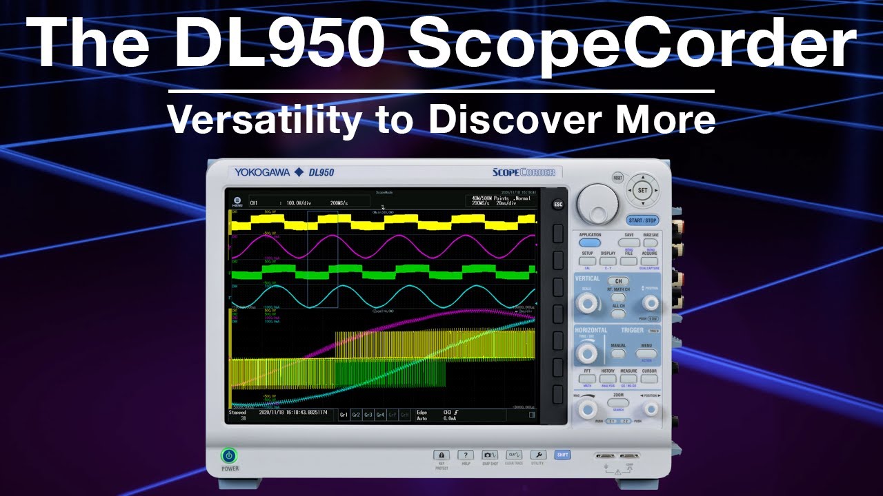 The DL950 ScopeCorder - Versatility to Discover More