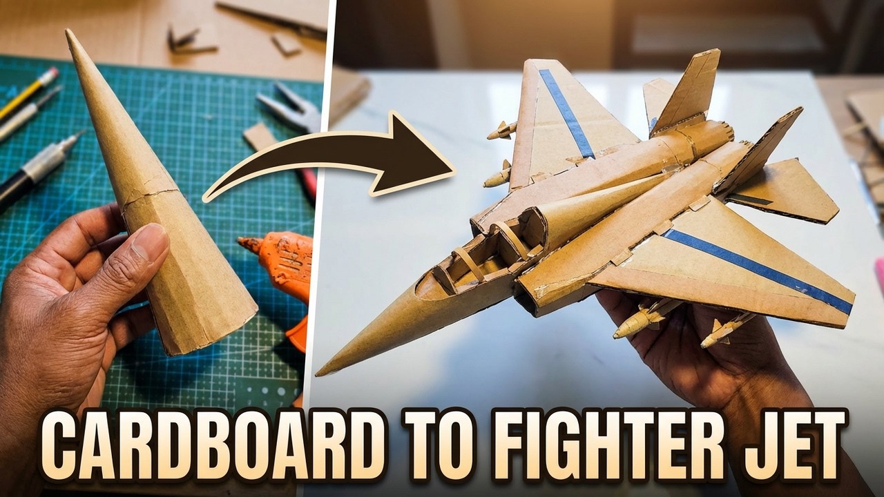 Cardboard fighter jet craft ideas you can make