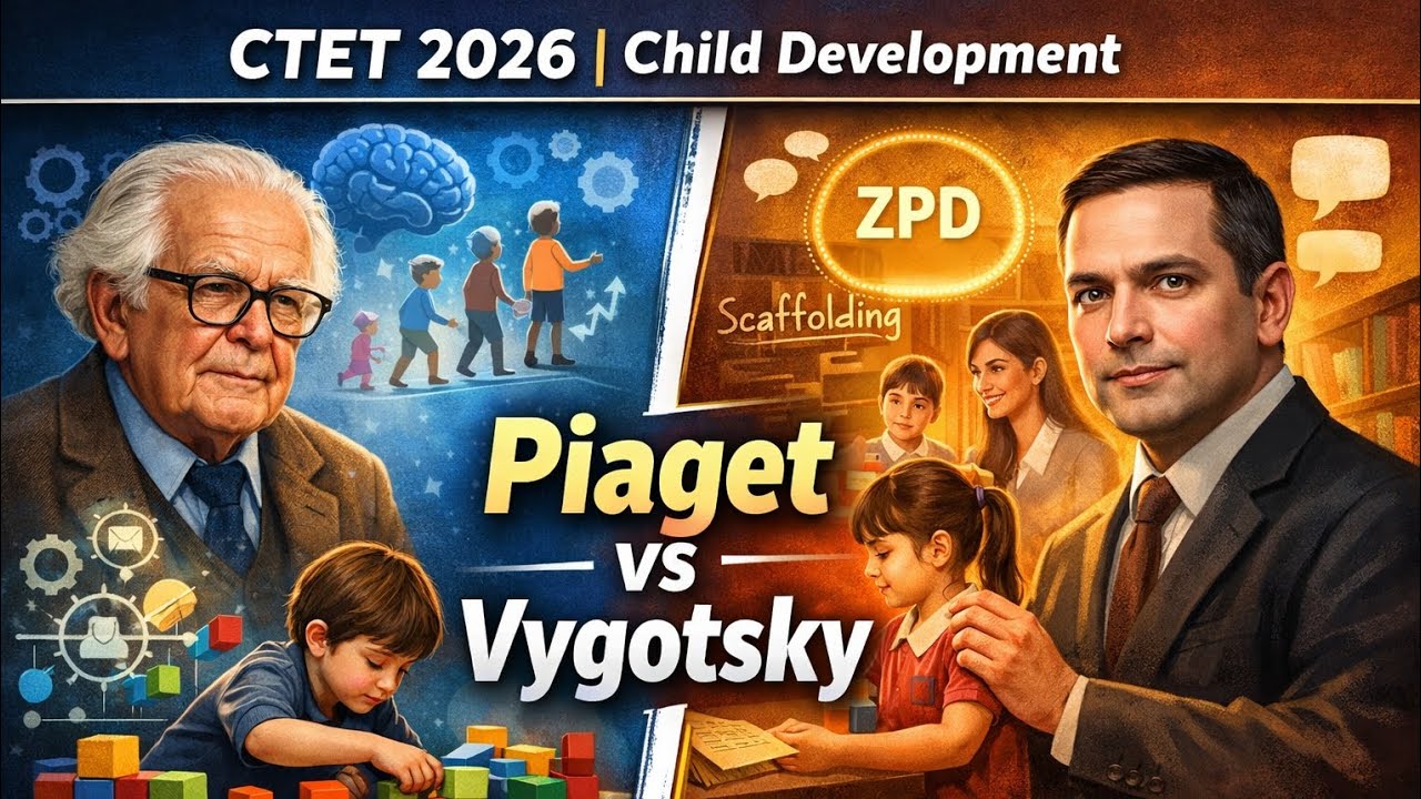 CTET 2026 | Jean Piaget & Lev Vygotsky Explained in Hindi | Child Development | CDP