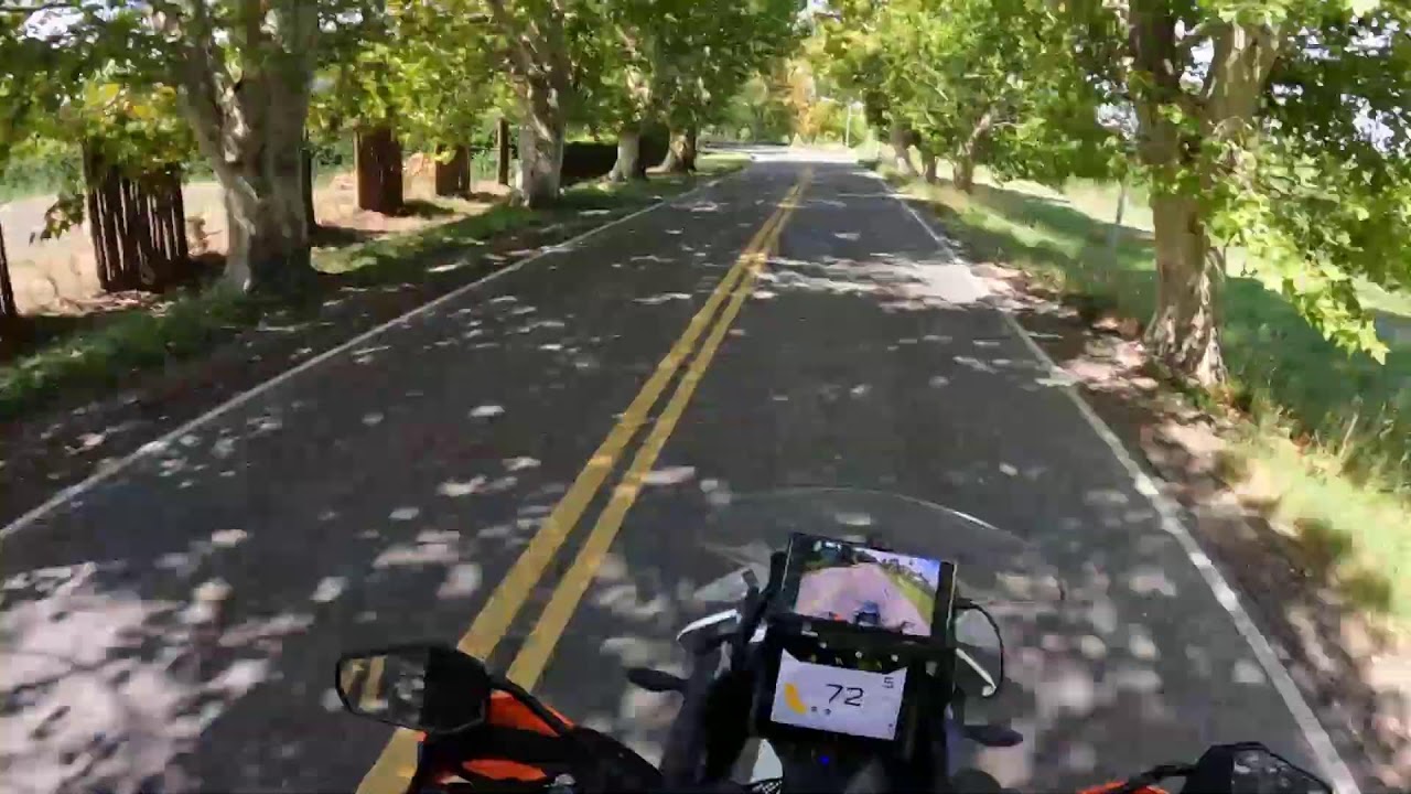 Viaje en moto desde Nihuil a Gral Alvear.