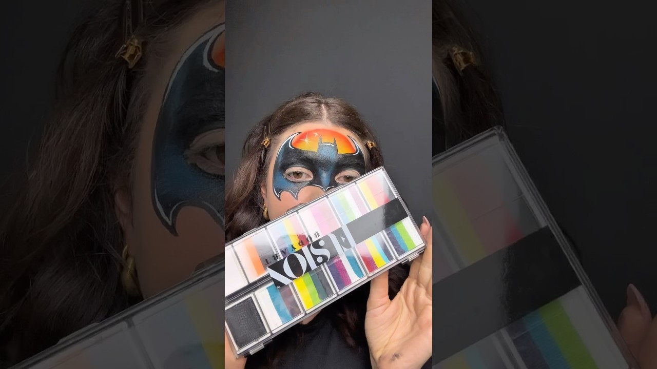 Batman Face Paint Tutorial 🦇 #FacepaintShop
