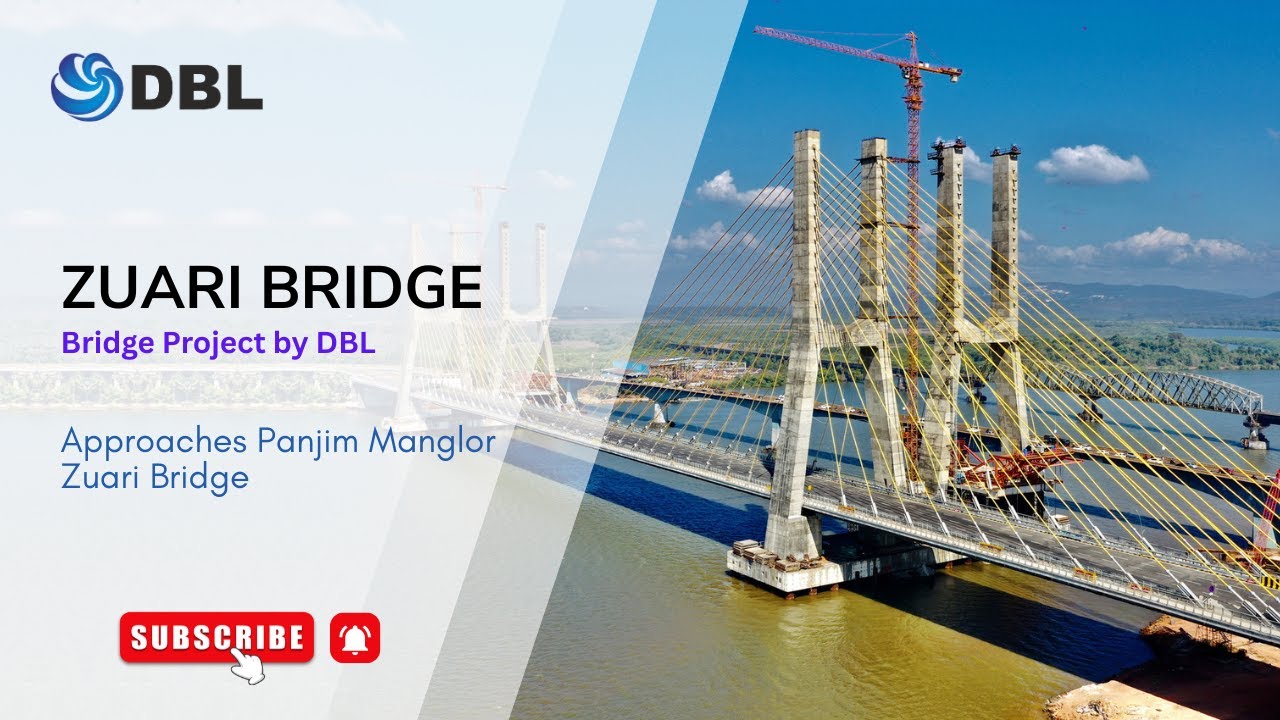 Zuari Bridge in Goa (Phase - 1) | 640 m, Panjim Mangalore Section