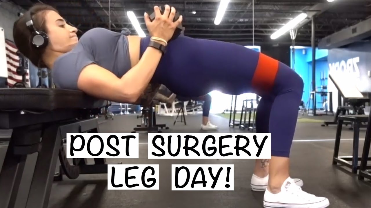 Full Length Leg & Booty Workout || First Workout After Breast Augmentation