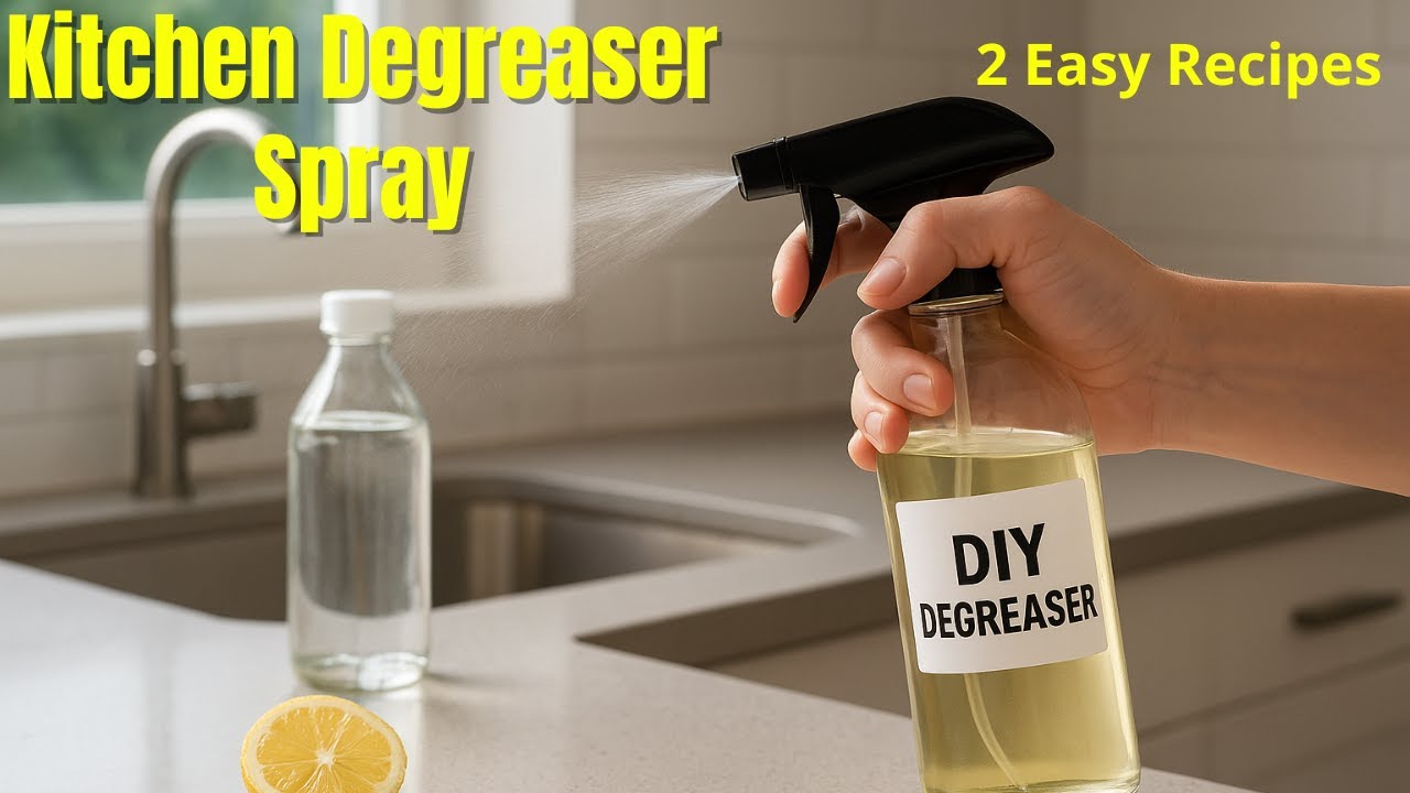 DIY Kitchen Degreaser Spray | 2 Easy Recipes &ndash; Homemade & Commercial Style