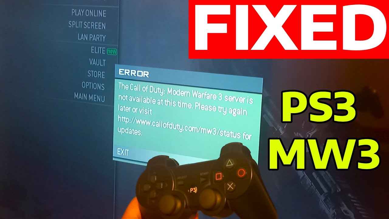 How To Play MW3 Online on PS3 With a New Account
