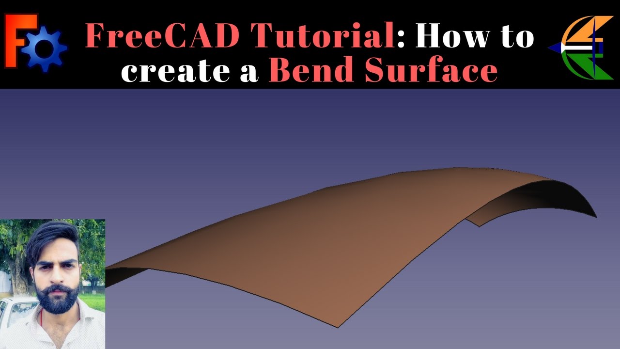 FreeCAD Tutorial: How to Create a Bend Surface