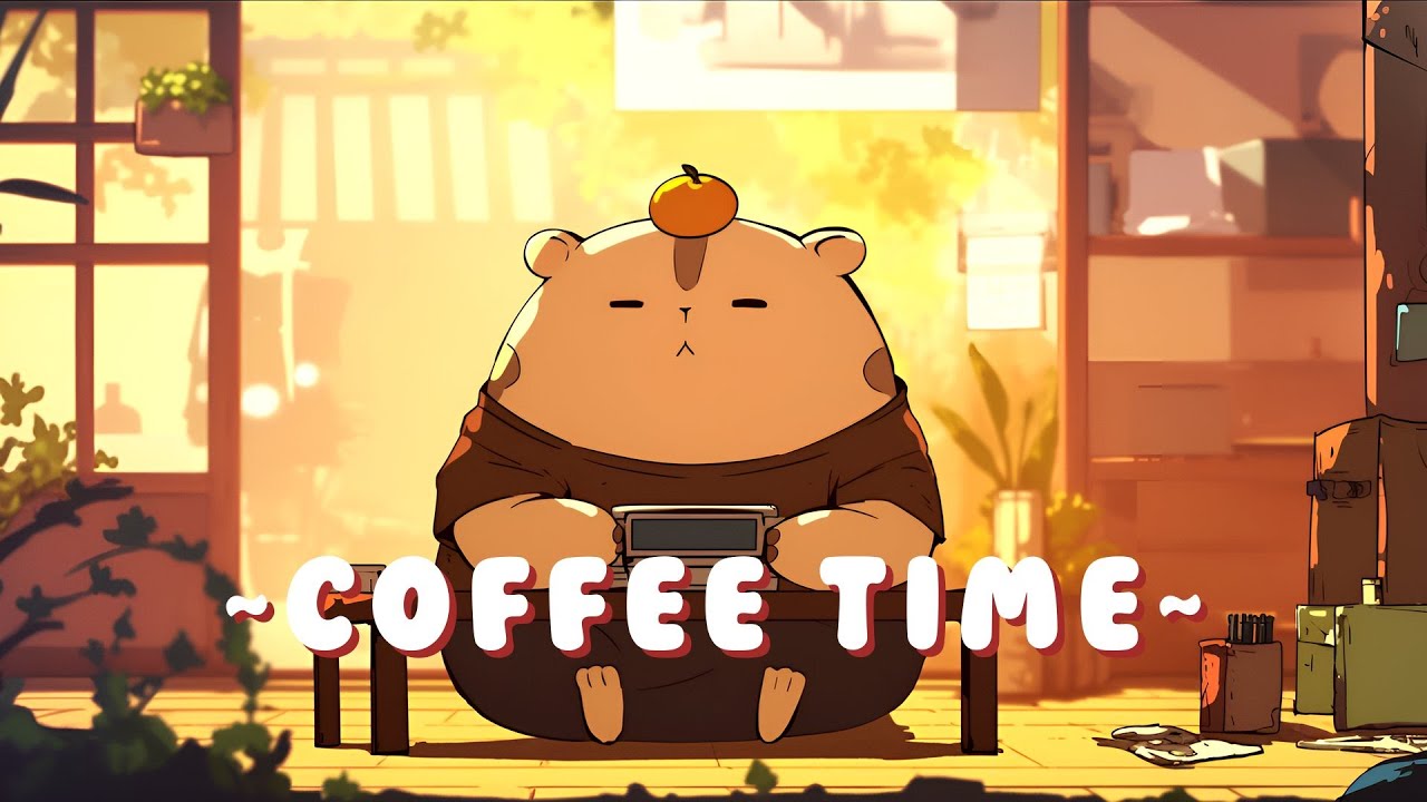 [Full Hour] Capybara Lofi Music Station | Chill Beats to Help You Relax 📚 🎵 | Study Aid