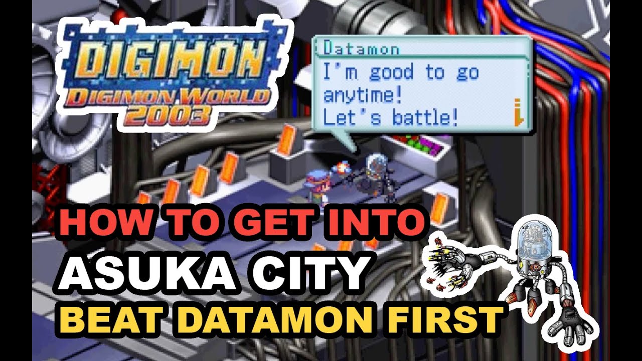 GET INTO ASUKA CITY & 6th BOSS DATAMON (PART 19) - DIGIMON WORLD 2003 / DIGIMON WORLD 3 (PS1)