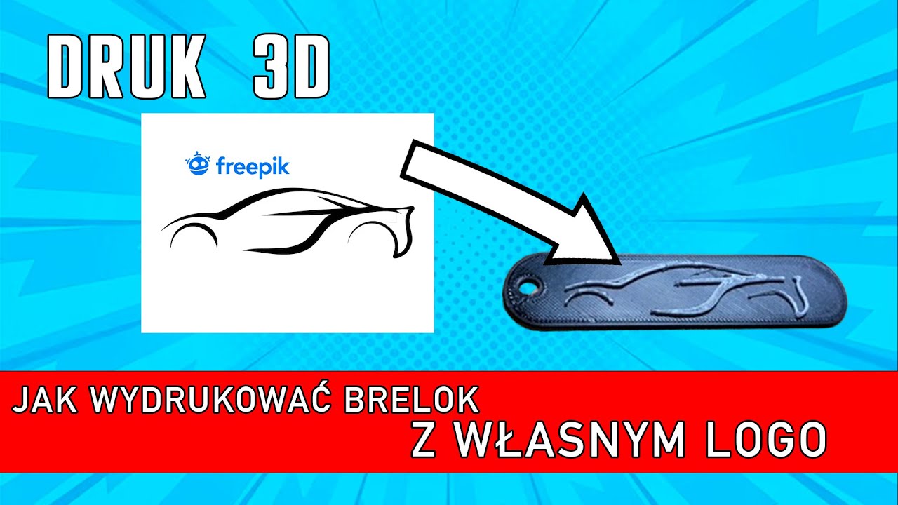 DRUK 3D - poradnik jak wydrukować brelok z logo