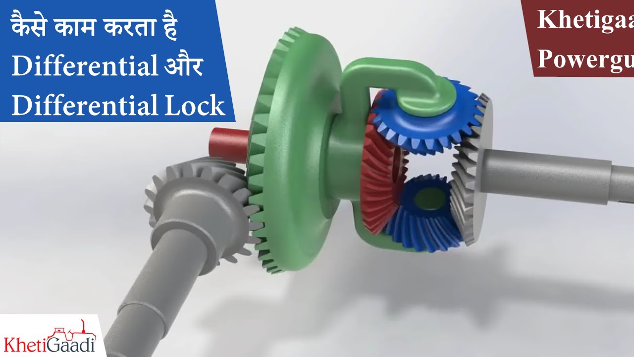 कैसे काम करता है - Diffrential और Diffrential Lock जाने विस्तार से I Khetigaadi, Powerguru, Tractor