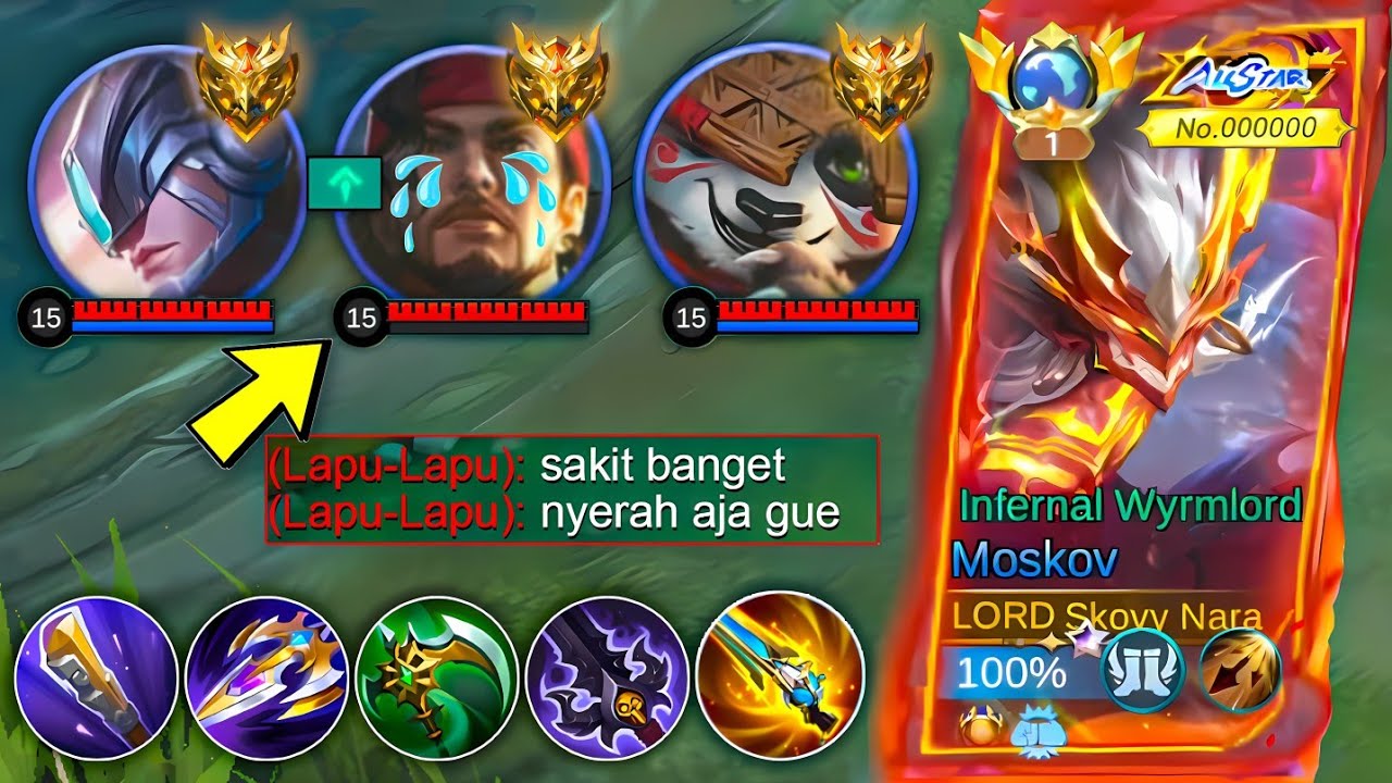 TOP GLOBAL MOSKOV BIKIN HERO BATU & META KENA MENTAL! CARA ATUR BUILD TEMBUS HERO BATU! ~ MLBB