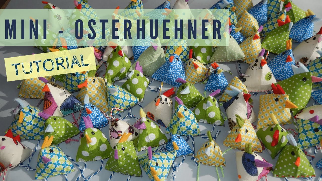 Mini Huhn f&uuml;r die Osterdekoration n&auml;hen &ndash; einfaches Tutorial f&uuml;r Anf&auml;nger