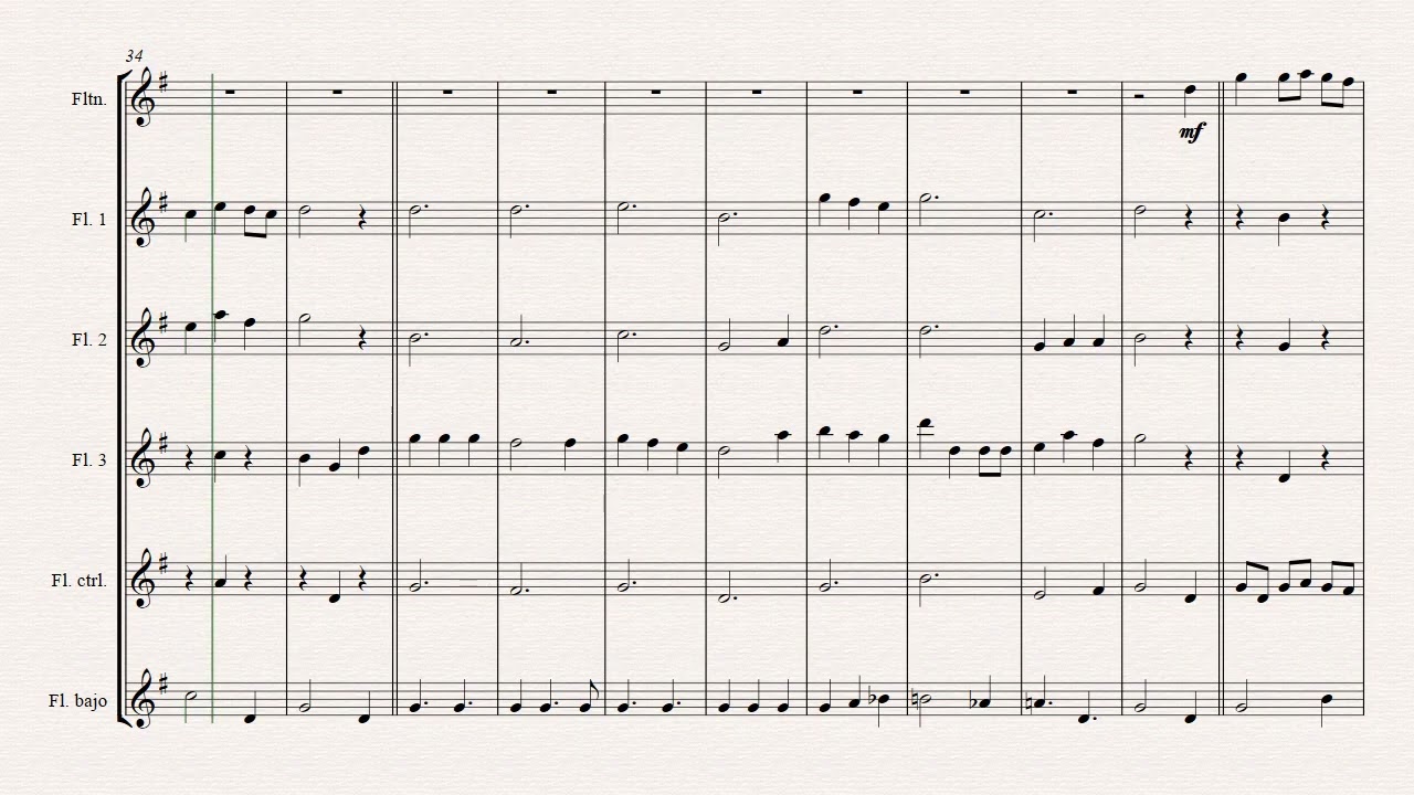 We Wish You A Merry Christmas - Flute Ensemble