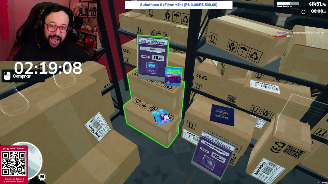 Demuxa jogando SUPERMARKET SIMULATOR #22