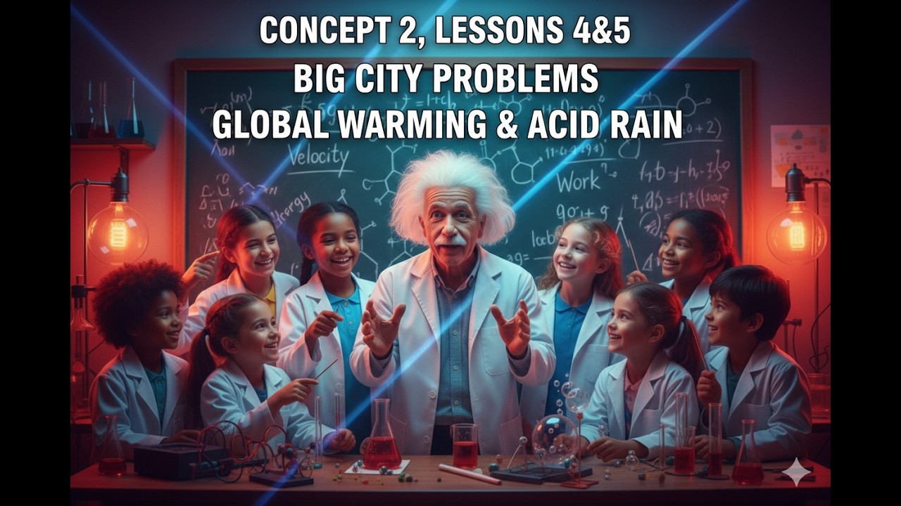 Global Warming & Acid Rain Explained | Concept 2 – Lessons 4 & 5 | Grade 4 Science