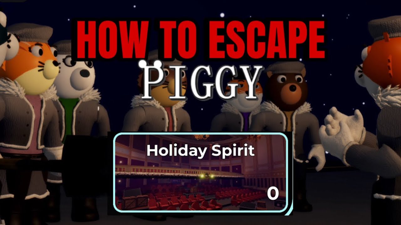 How to ESCAPE HOLIDAY SPIRIT IN PIGGY!!!