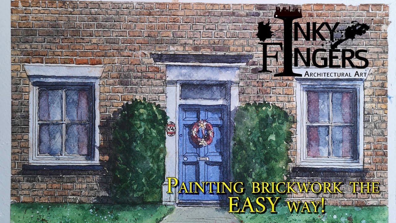 Painting realistic brickwork the EASY way!