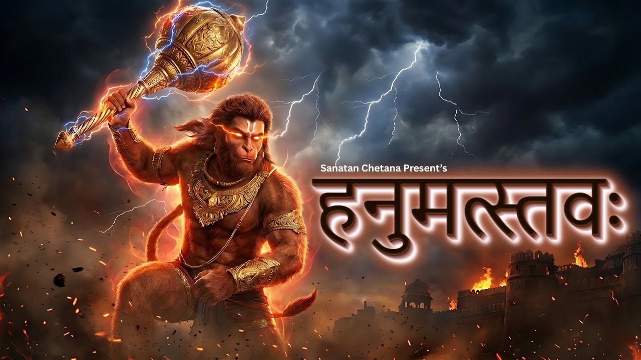 🚩 हनुमत्स्तवः | Hanumat Stava | शक्तिदायक हनुमान स्तव | Powerful Hanuman Stotra | Bajrangbali Bhakti