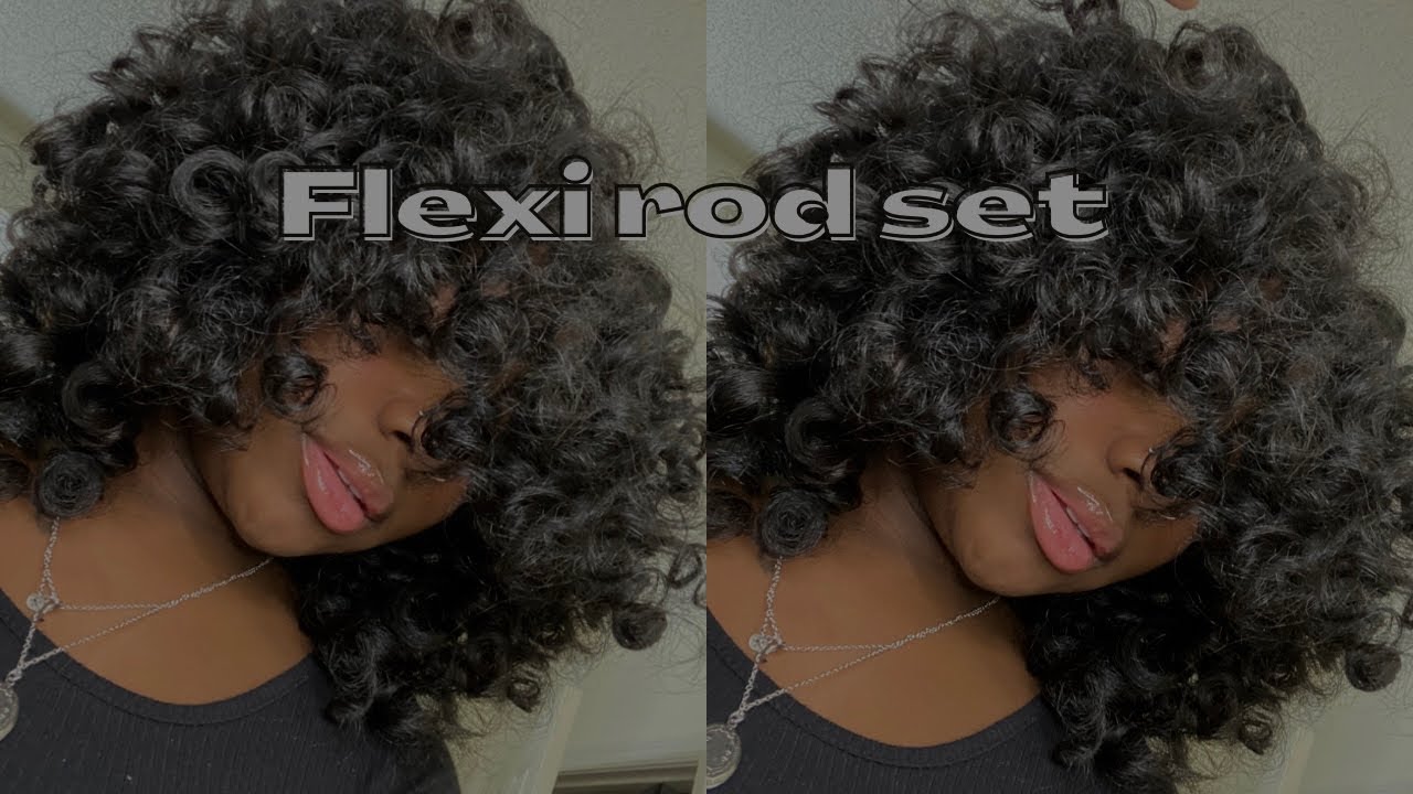 FLEXI ROD SET ON NATURAL HAIR | MIELLE ORGANICS | Luvvmaaz