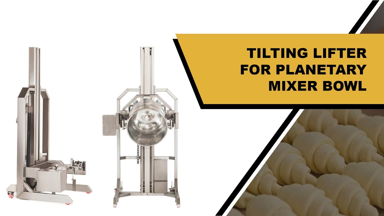 TILTING LIFTER FOR PLANETARY MIXERS BOWLS