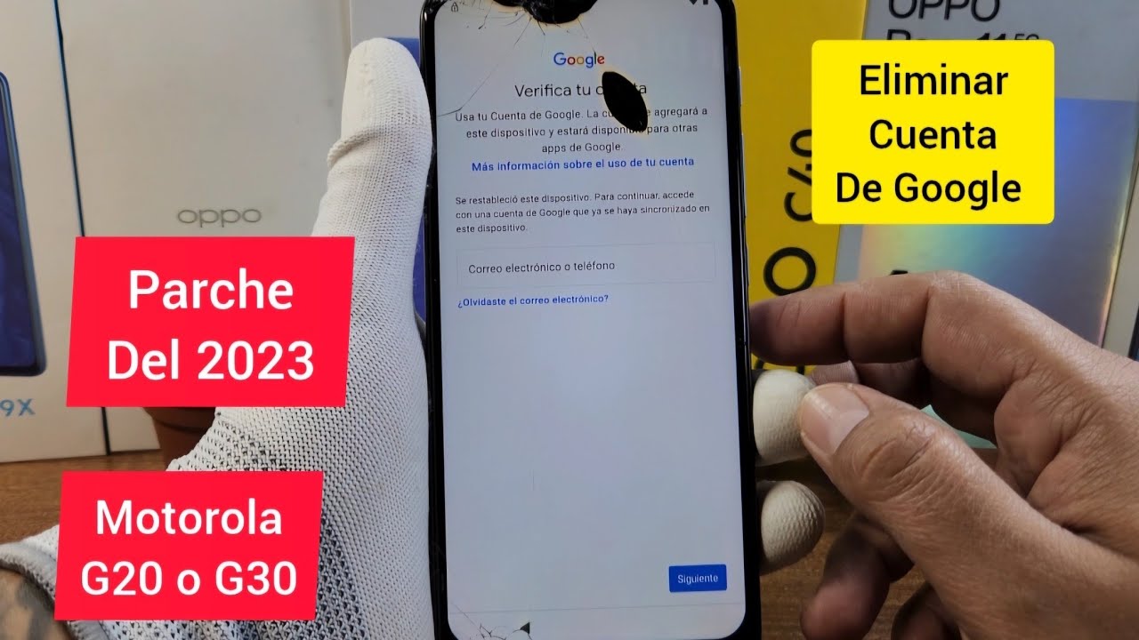 Borrar El Bloqueo Por Cuenta De Gmail o Google Motorola G20 o G30/Android 11 Parche Del 2023