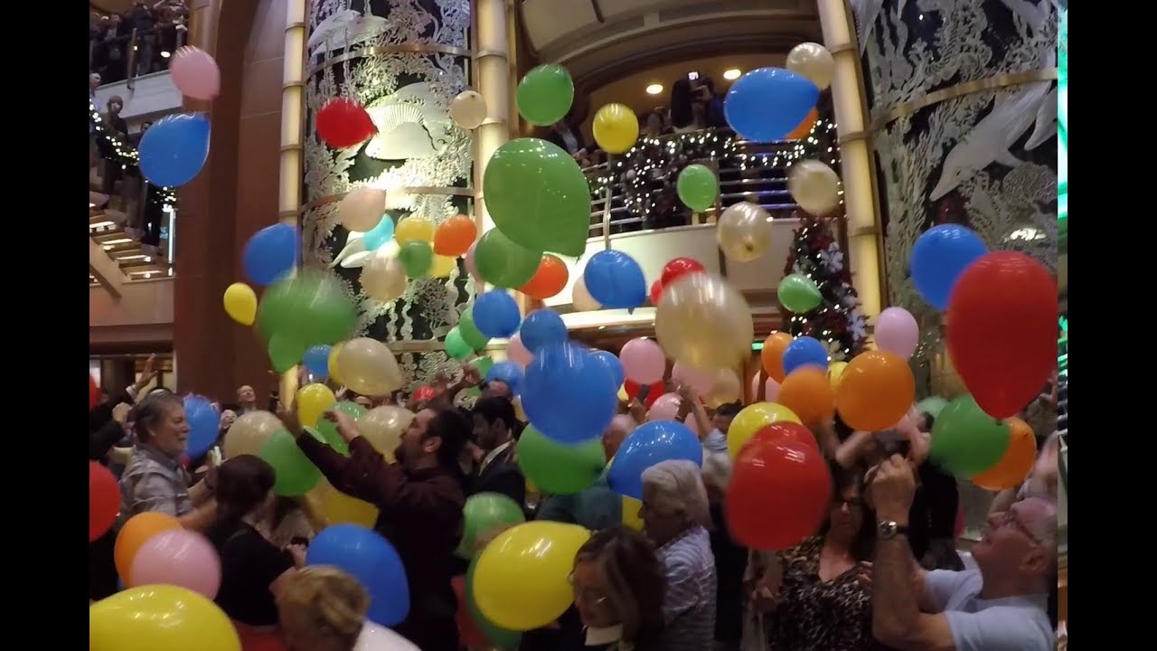 Balloon Drop Party Aboard the Caribbean Princess - December 7, 2017