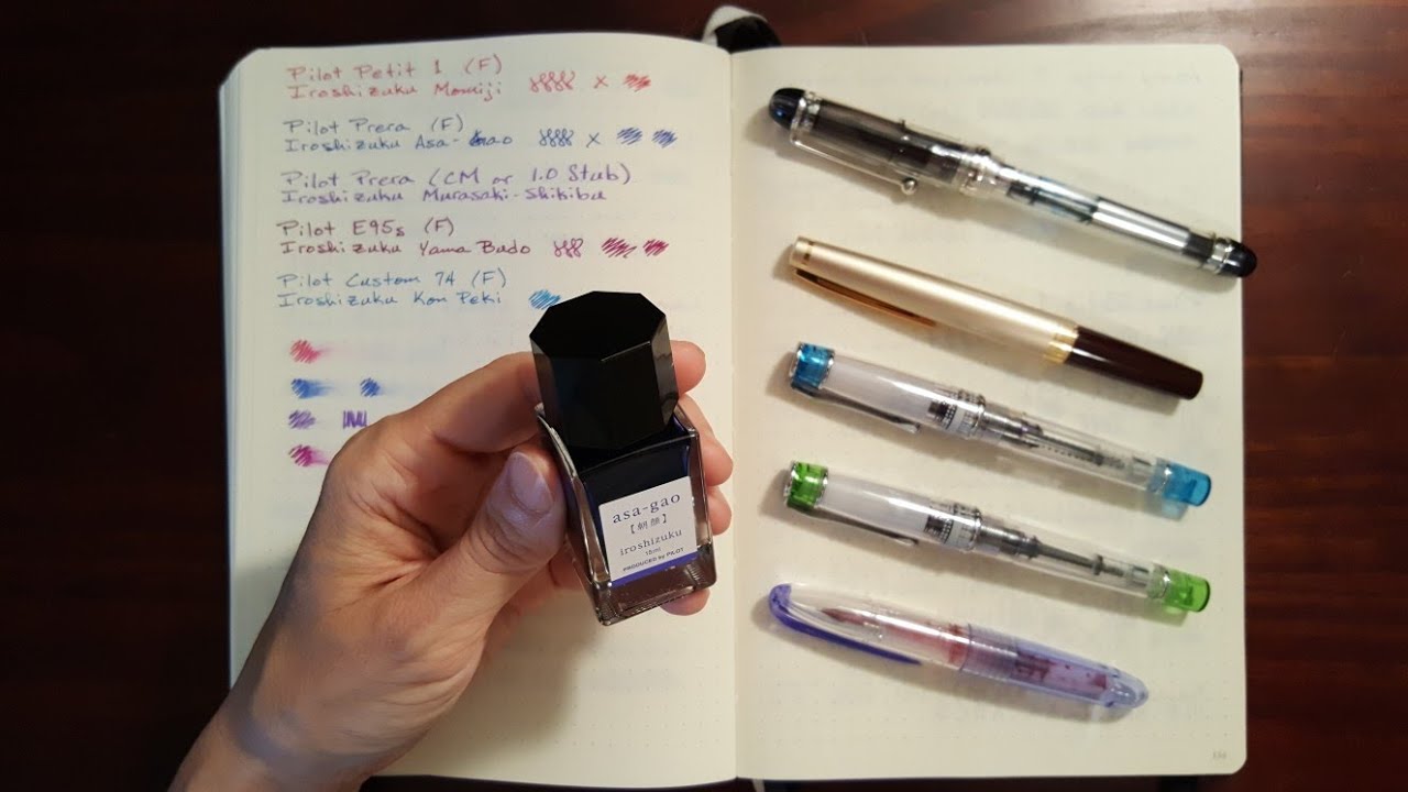 Pilot Fountain Pen Nib Comparison