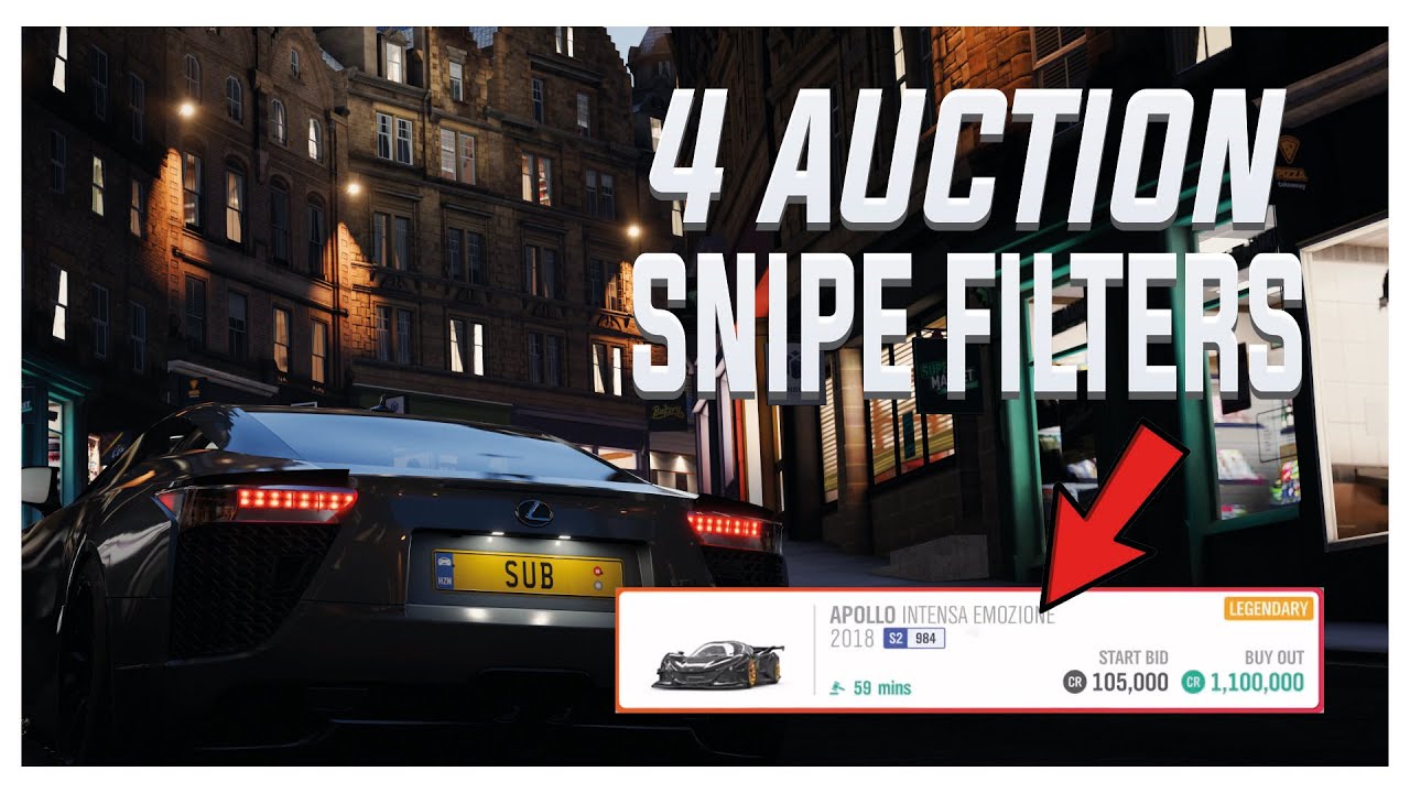 4 Best Filters to Auction Snipe Successfully In Forza Horizon 4 (NEW!) -#ForzaHorizon4 #Auctionsnipe