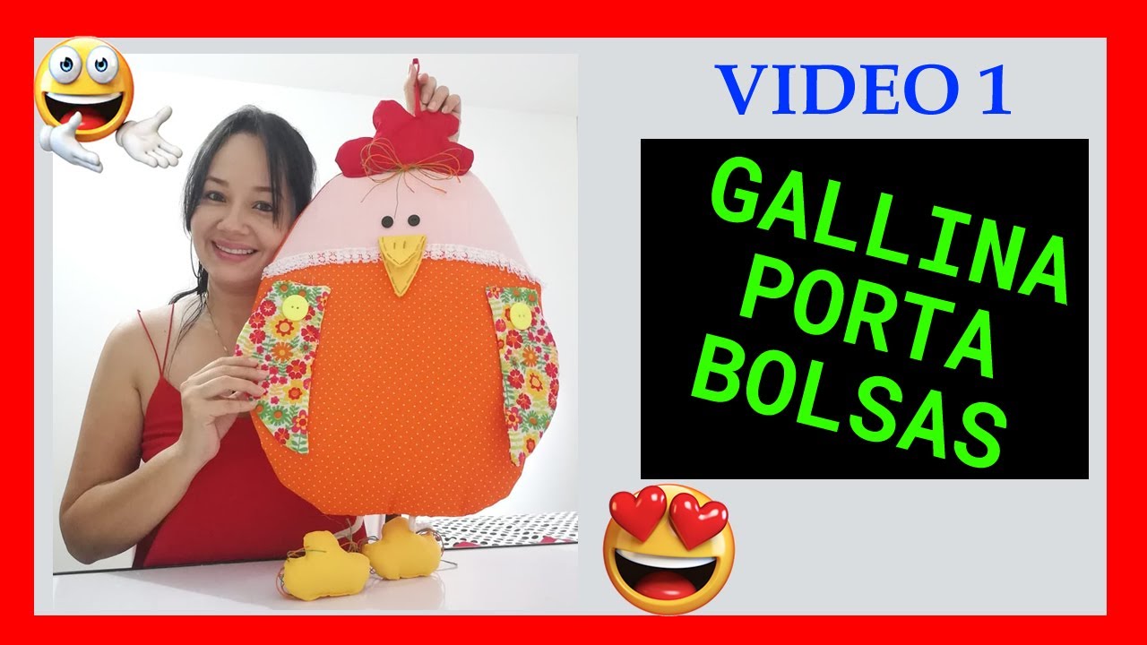 ✅ DECORACION PARA EL HOGAR - GALLINA PORTA BOLSAS - VIDEO 1 ! 😍 🐔  🐤😜 !  - Paso a Paso.
