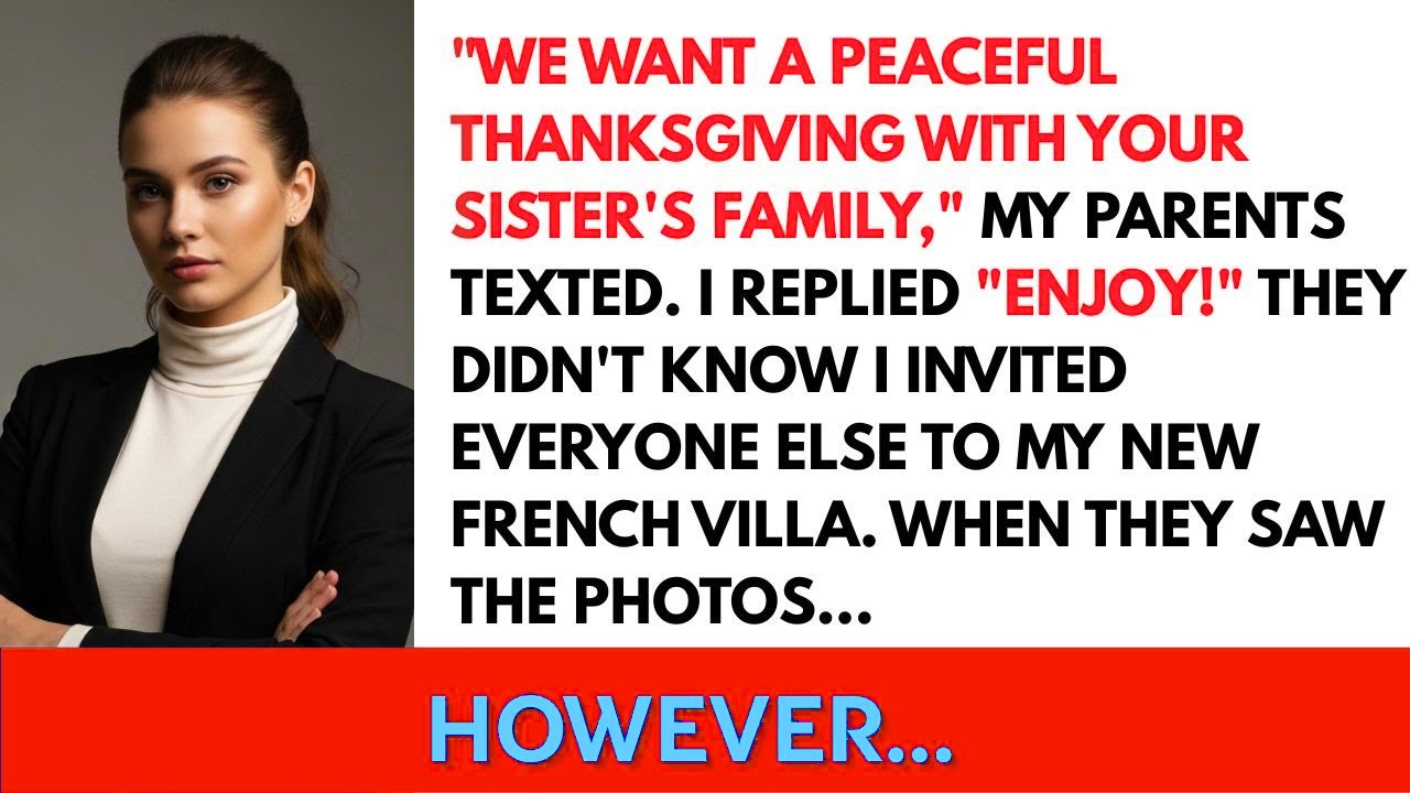 My Parents Said, Skip Thanksgiving   We Need Space  Then They Paid The Price