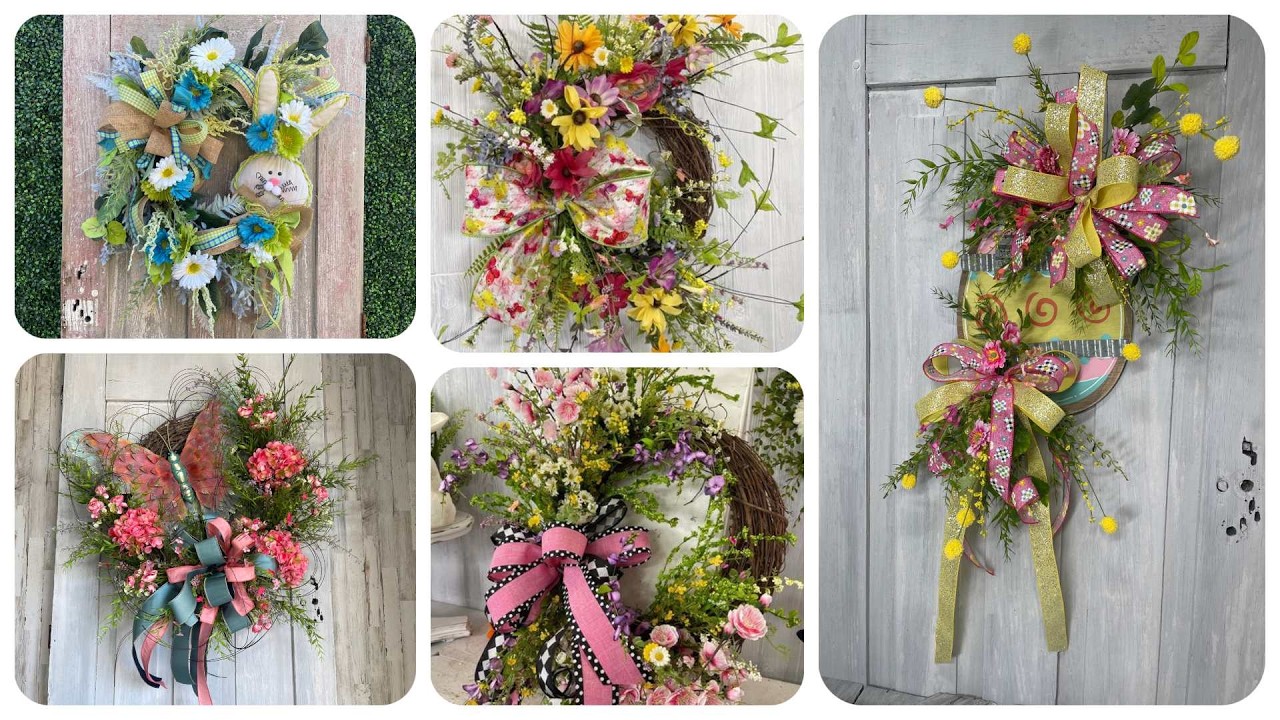 Bright Floral Wreaths for Spring | Wildflower, Bunny & Easter Door Hanger DIY Compilation