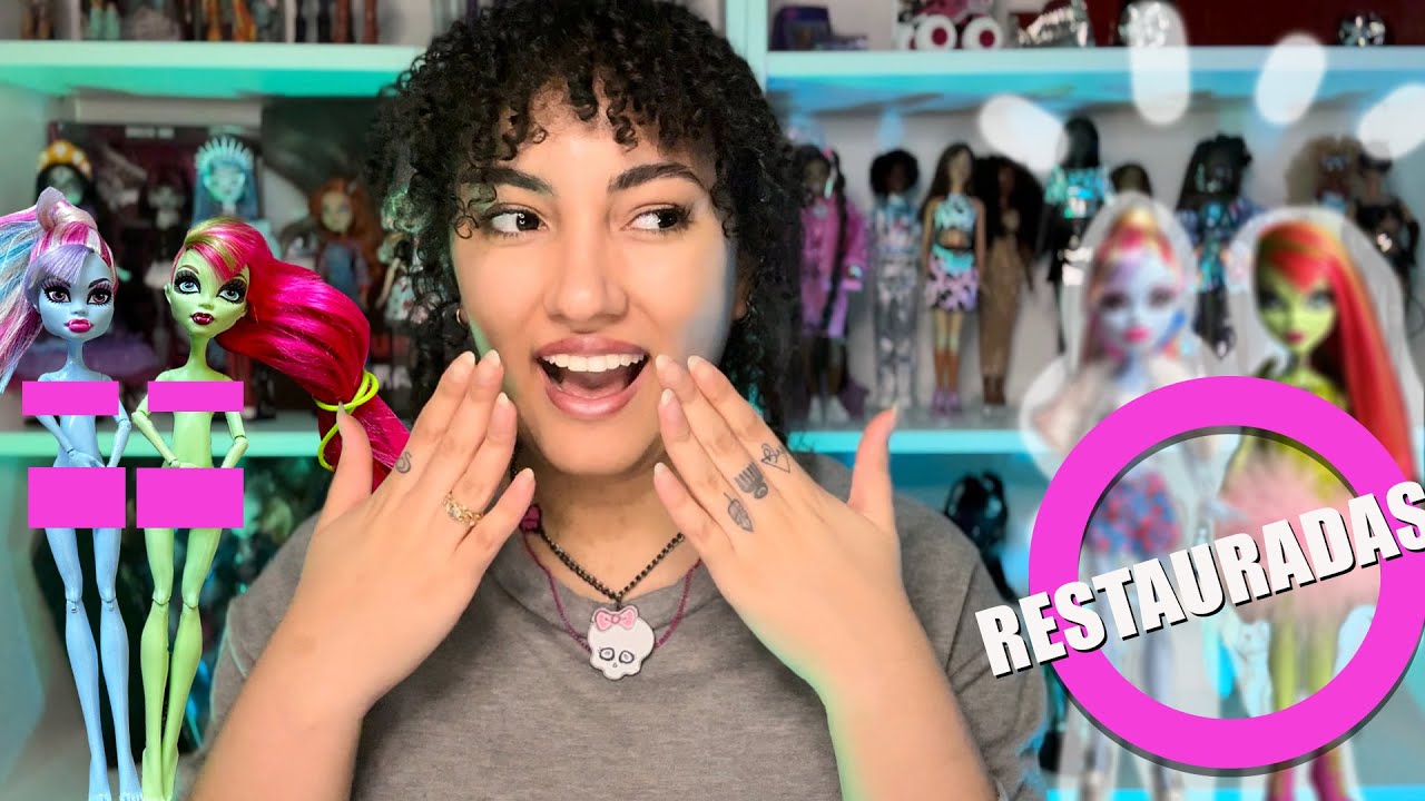 RESTAURAÇÃO DE MONSTER HIGH G1: COMO FAZER ROUPA DE BARBIE CABER
