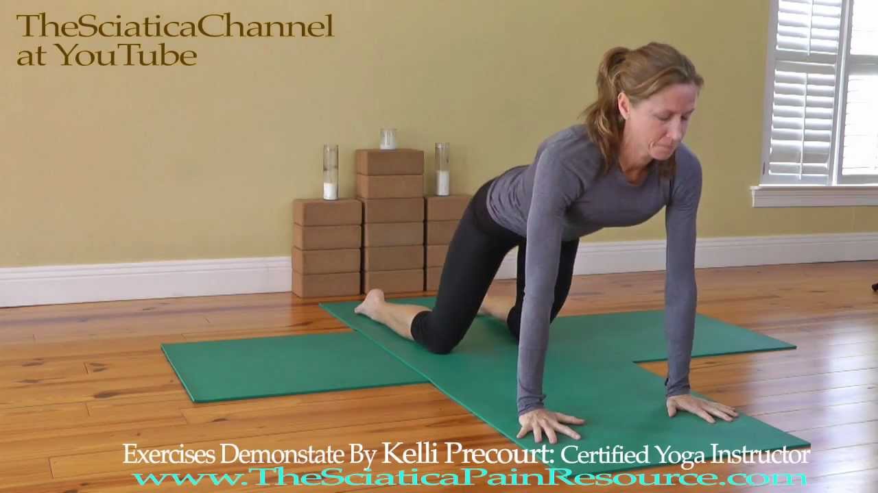 Sciatica Exercise: Child's pose to Upward Facing Dog