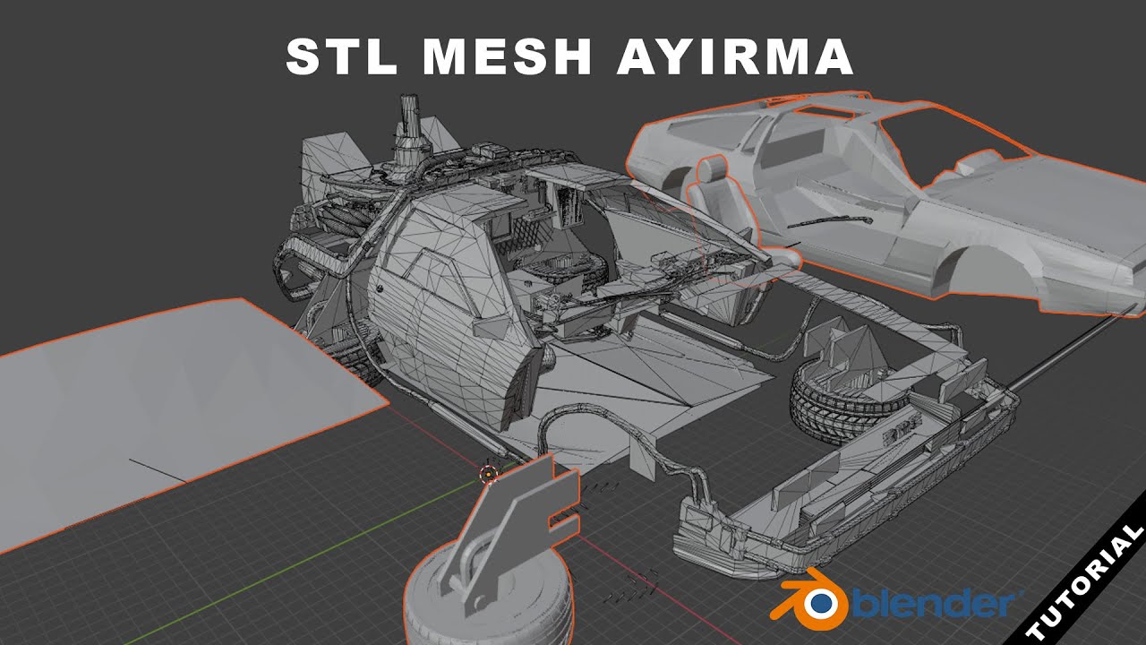 Yekpare Stl mesh ayırma (Stl ayırma)