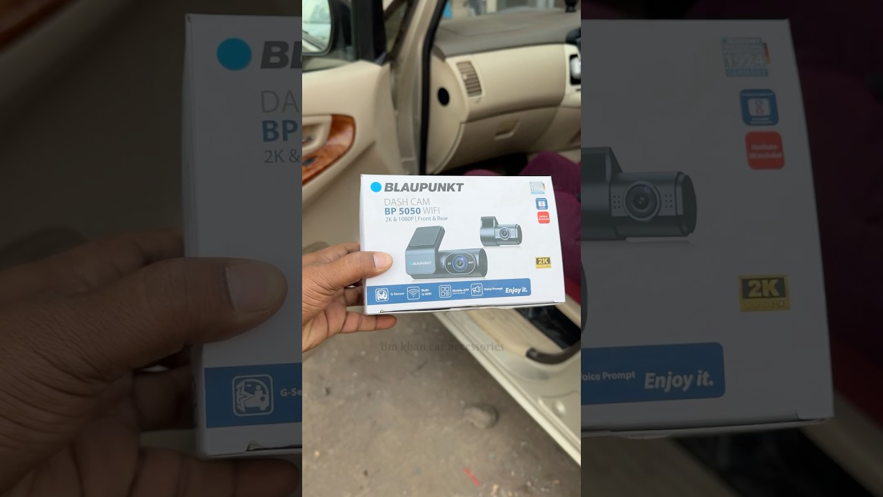 Blaupunkt Dash Cam 5050 With wifi Front & Rear Camera installation ✅🔥🔥