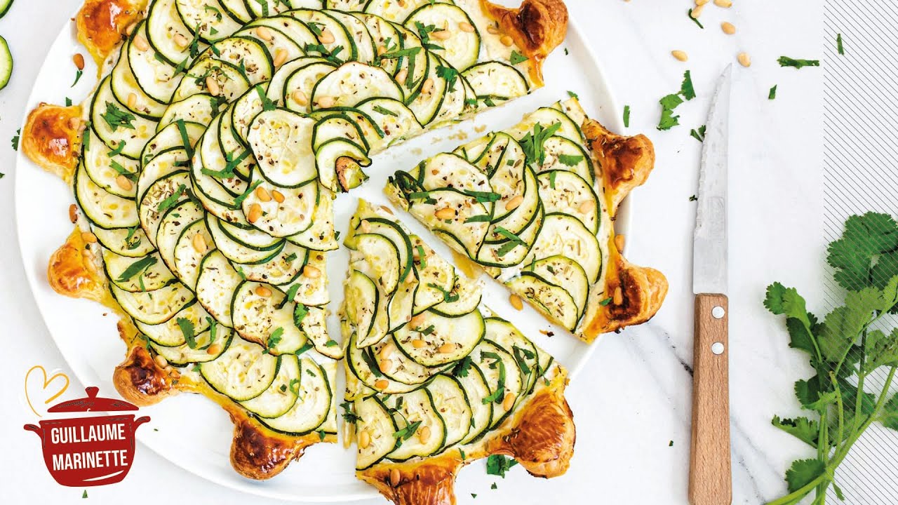 TARTE FINE AUX COURGETTES & AU BOURSIN - RECETTE FACILE ET RAPIDE