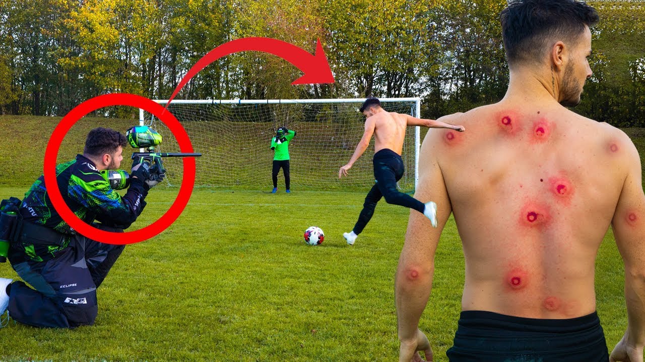 BRUTAL PAINTBALL PENALTY CHALLENGE!😱